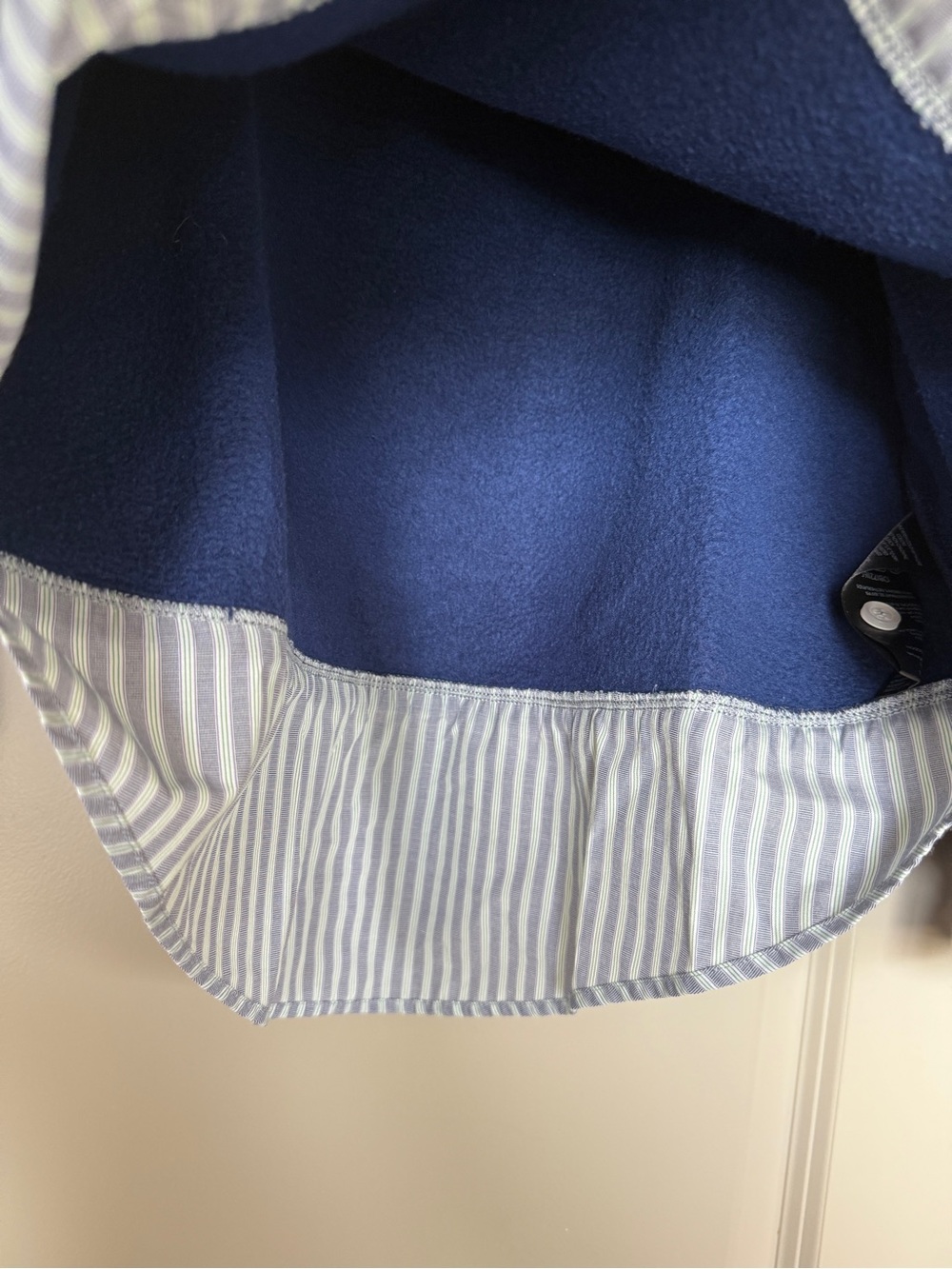 MAEVE ANTHROPOLOGIE Layered Button Down Sweatshirt Pullover Oversized Twofer M - Picture 7 of 9